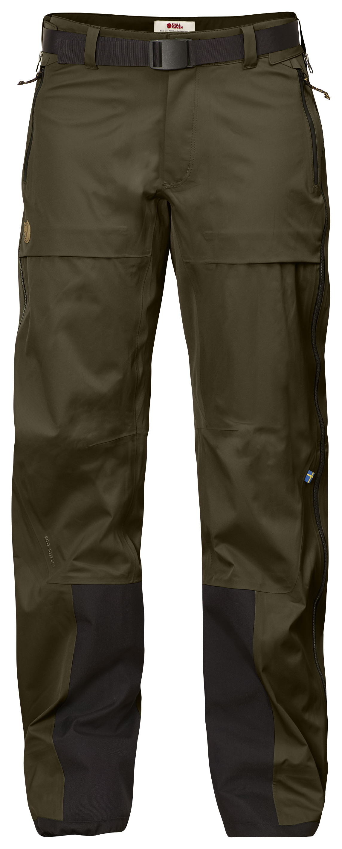 Fjällräven Keb Eco-Shell Trousers W - Dark Olive - L ▶ 39%
