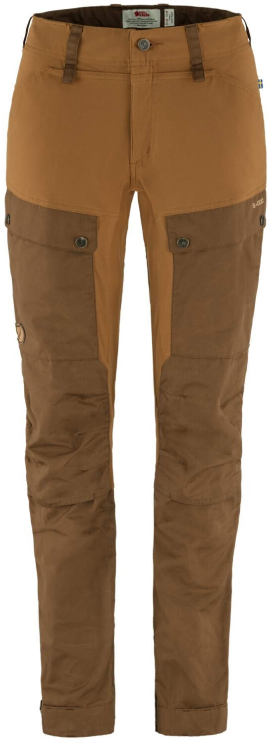 Fjällräven Keb Trousers Curved W Short - Timber Brown-Chestnut - 34 ▶ 40%